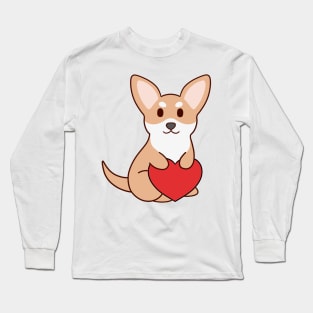 Chihuahua Heart Long Sleeve T-Shirt